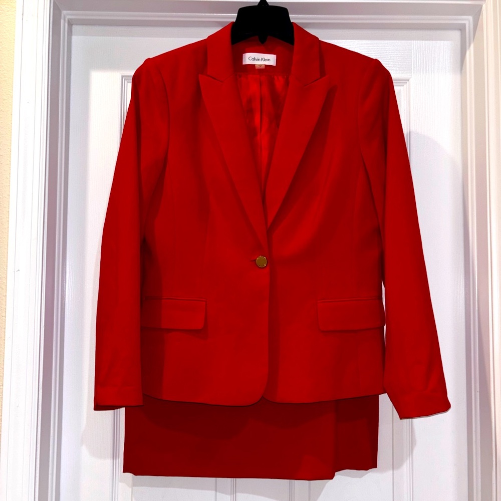 Calvin Klein Red Blazer